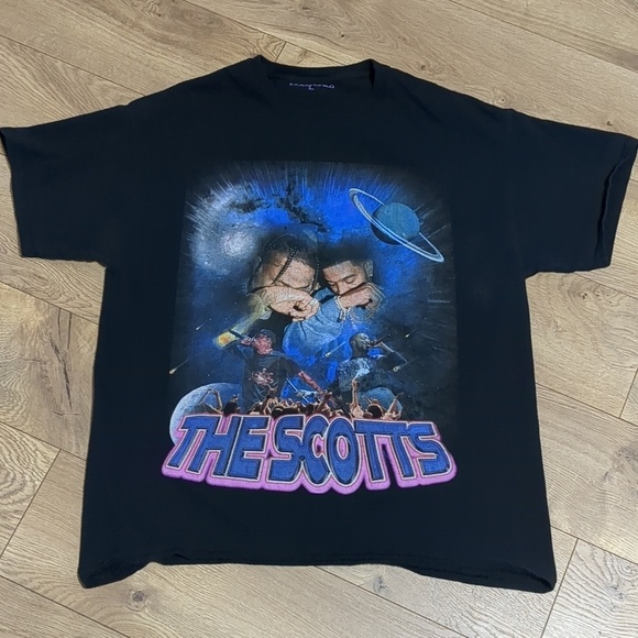 Indigo Child Other - The Scott’s Rap Tee Kid Cudi Travis Scott T-Shirt Size Large
